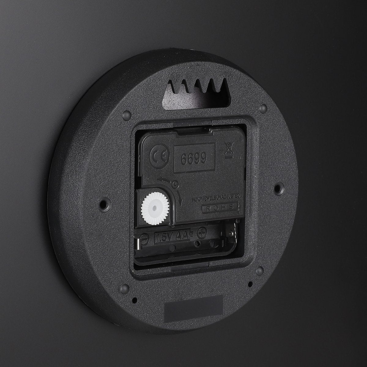 Wandklok Ø36 cm - Wit met Gouden Wijzers