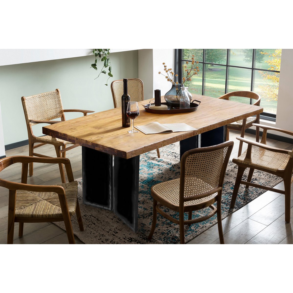 Eettafel 180x100 cm Teakhout