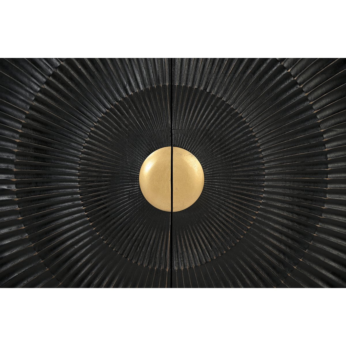 Compact Sideboard Mango Wood Black 75x90cm