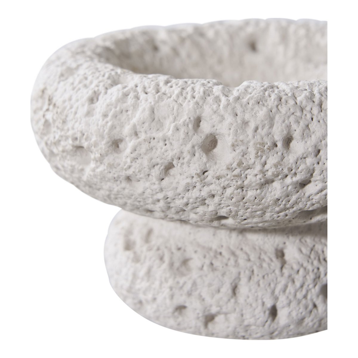 Kandelaar set van 2 cement grijs