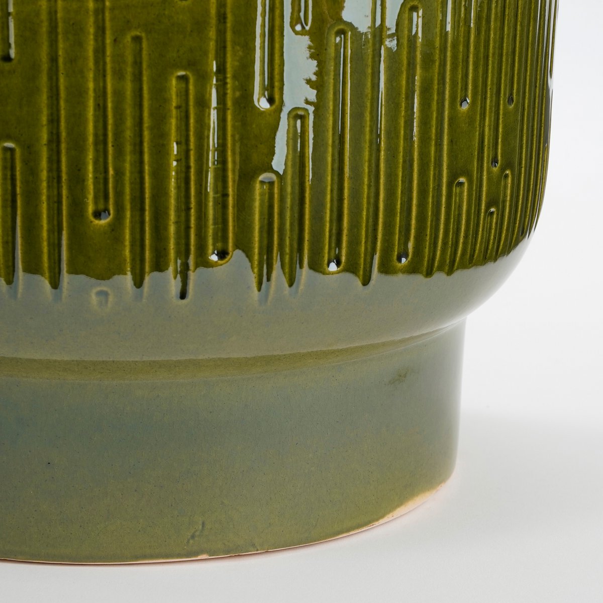 Flowerpot Terracotta Dark Green H23 x Ø26 cm