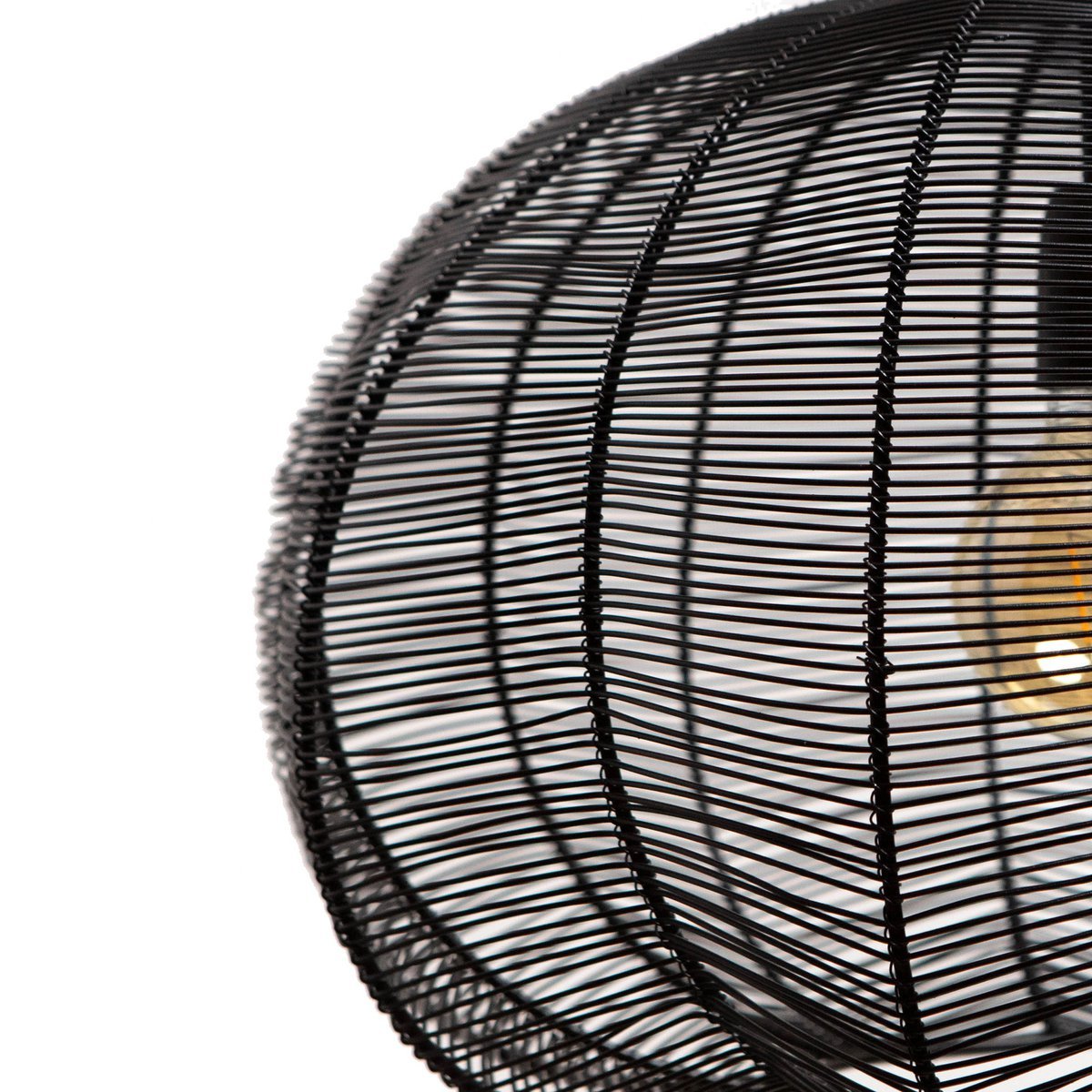 Hanglamp Metaal Mat Zwart Ø50x38cm