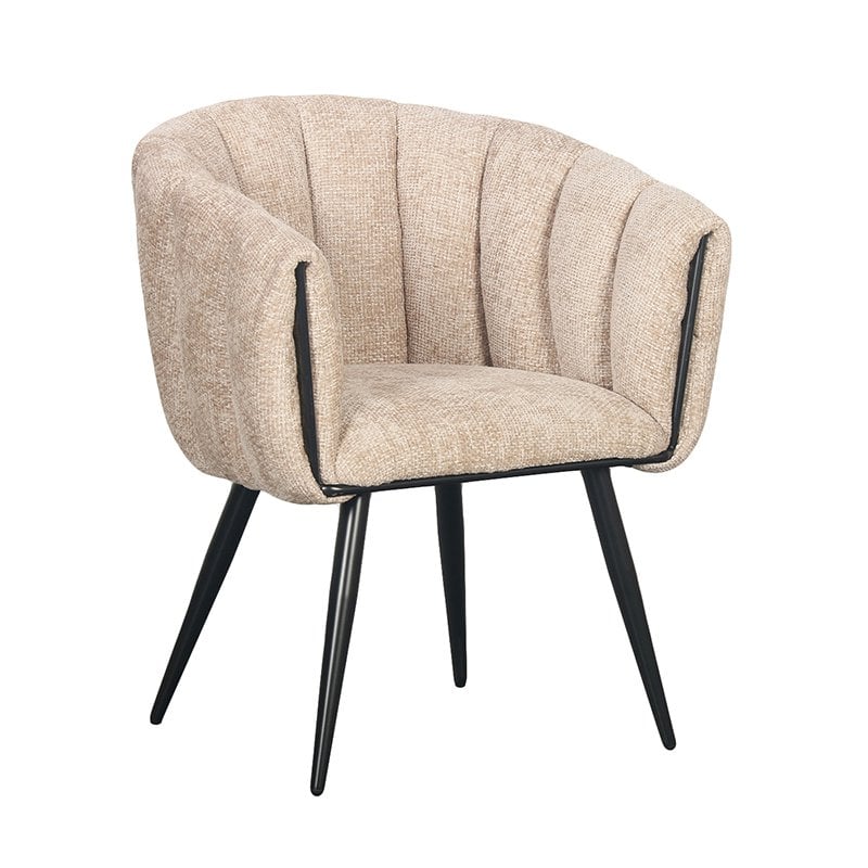 Set van twee Breeze stoelen in latte kleur met zachte rugleuning