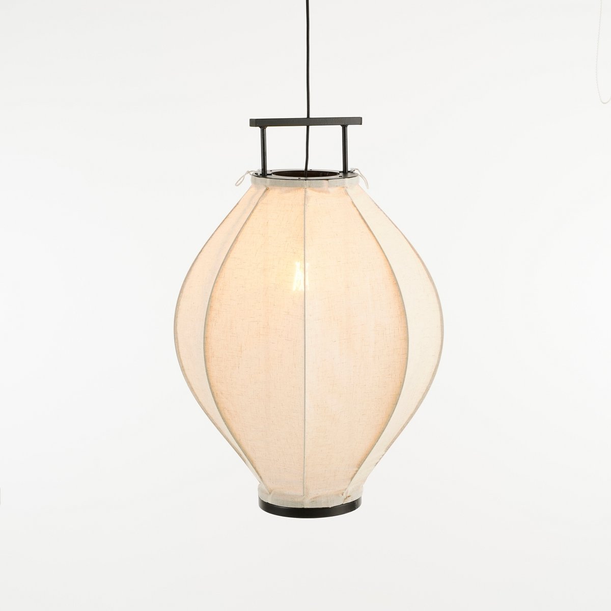 Pego Hanglamp Linnen Off-white - H73 x Ø54 cm