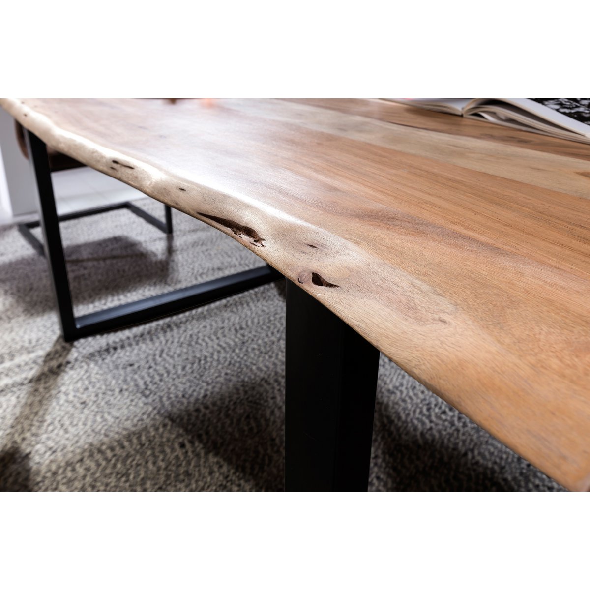 Dining table 240x100 cm Natural Acacia
