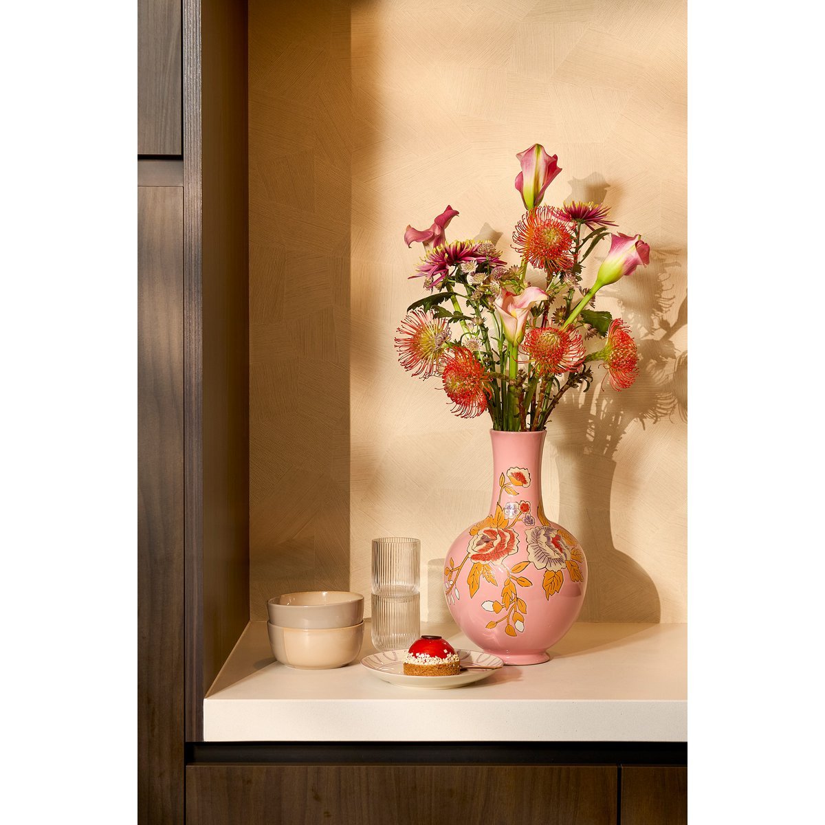 Eloise Vaas Keramiek Roze - H36 x Ø22 cm