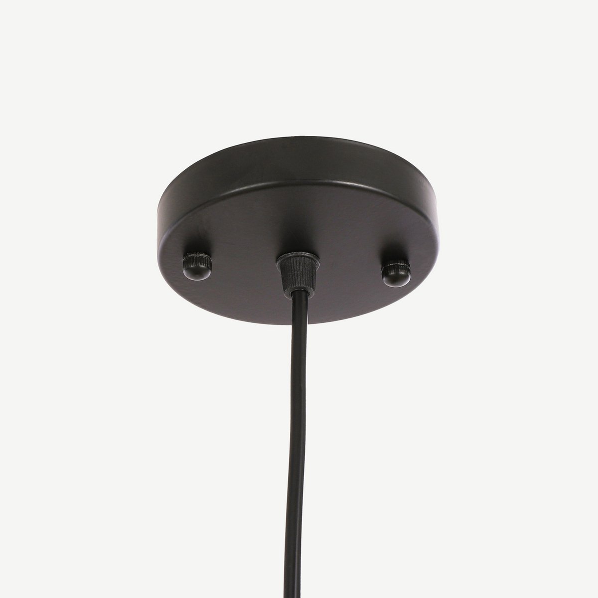 Pego Pendant Lamp - H73 x Ø54 cm - Linen - Black