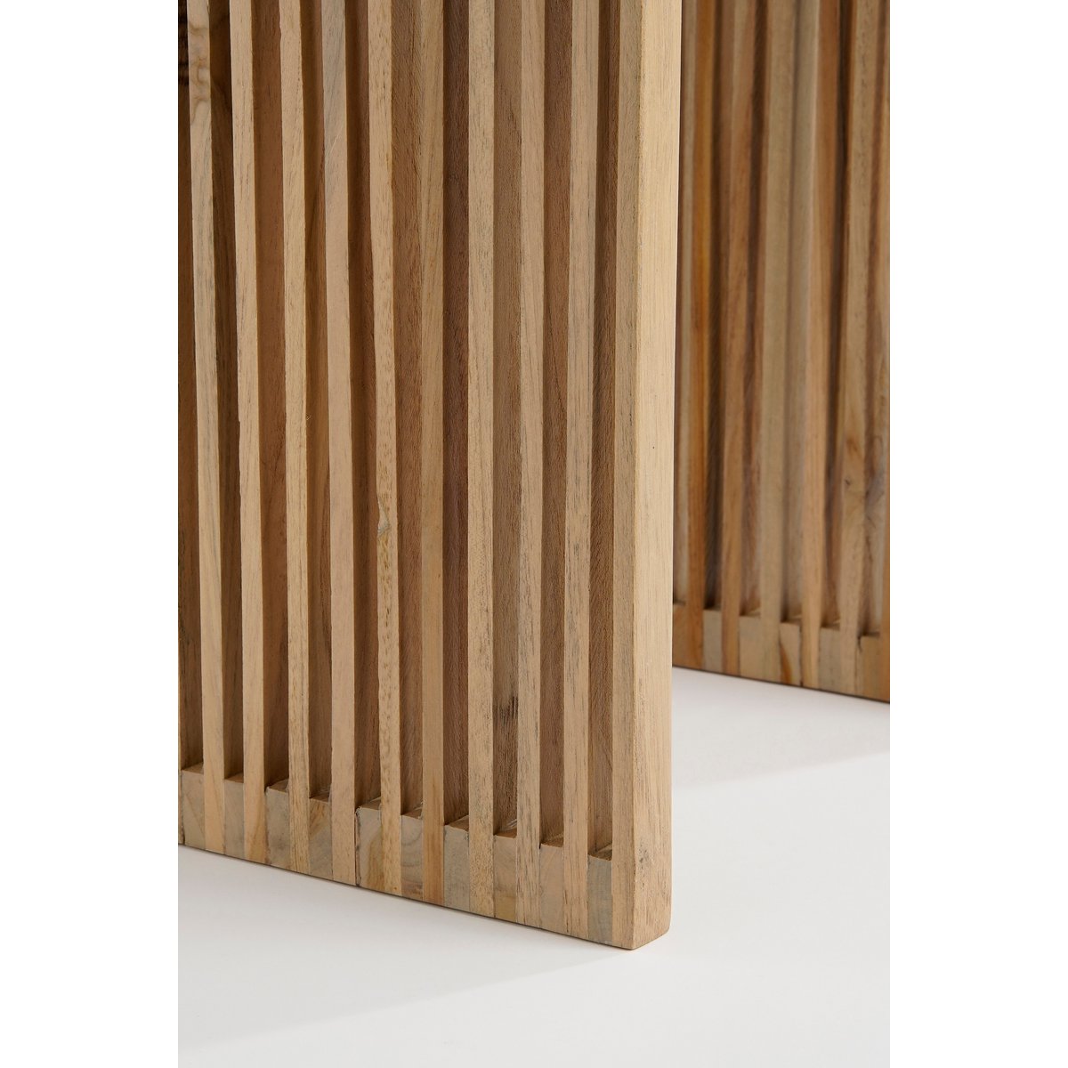 Bijzettafel Set van 3 Gerecycled Hout Bruin - L44 x B34 x H50 cm