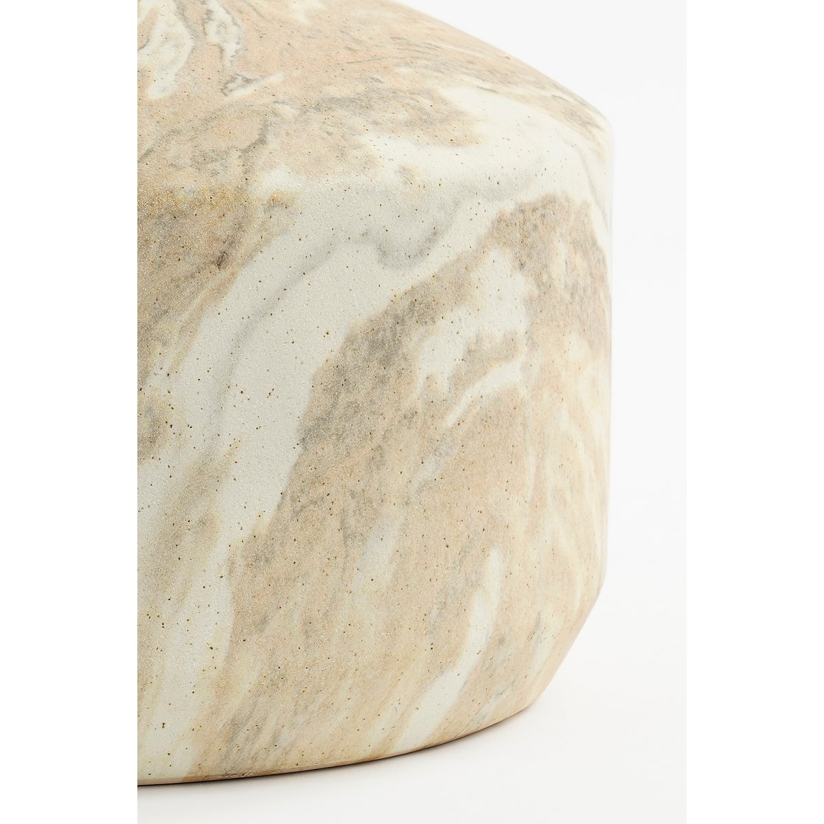 Trentino Vaas Keramiek Beige - L32 x B28 x H27 cm