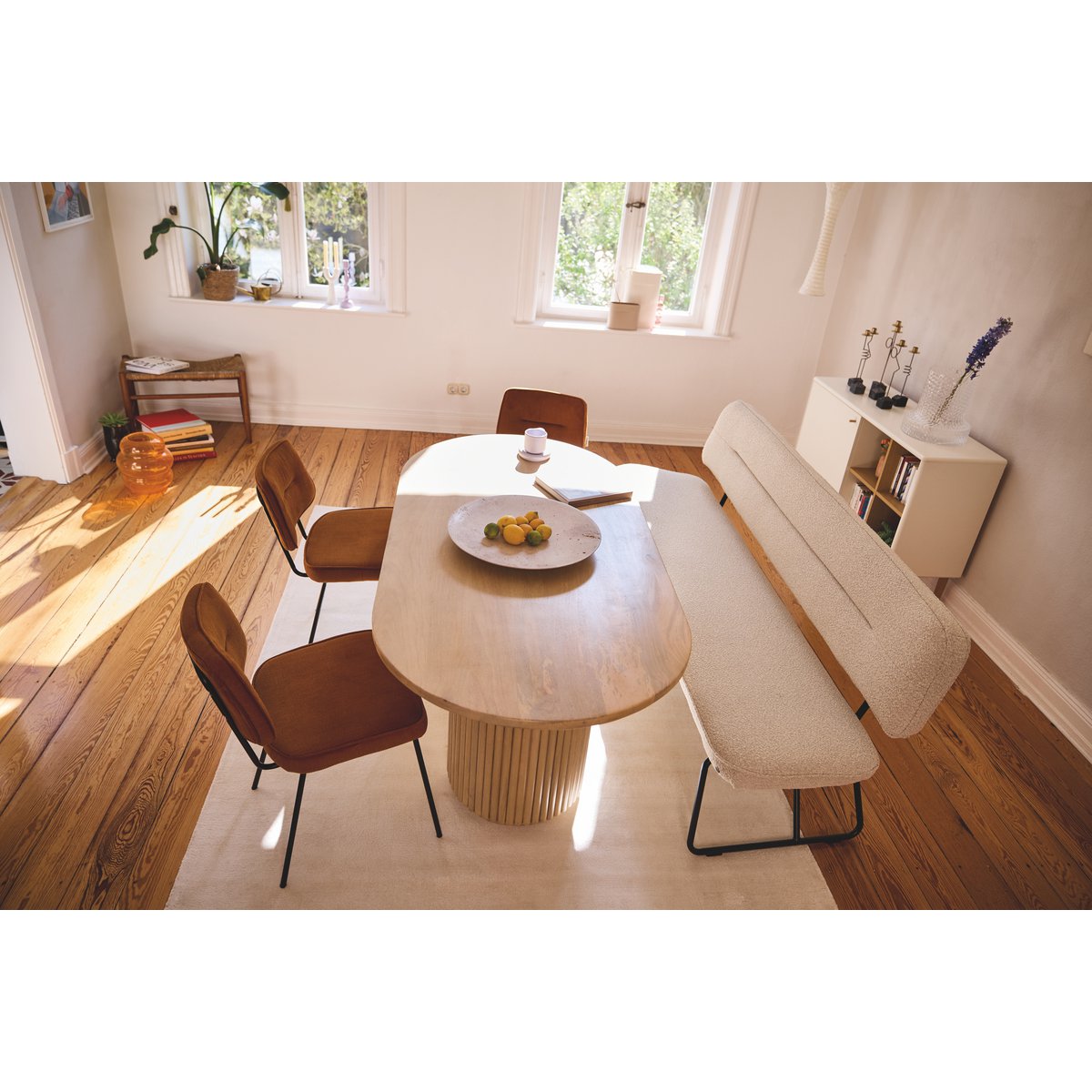 Eettafel 180x90 cm Mangohout