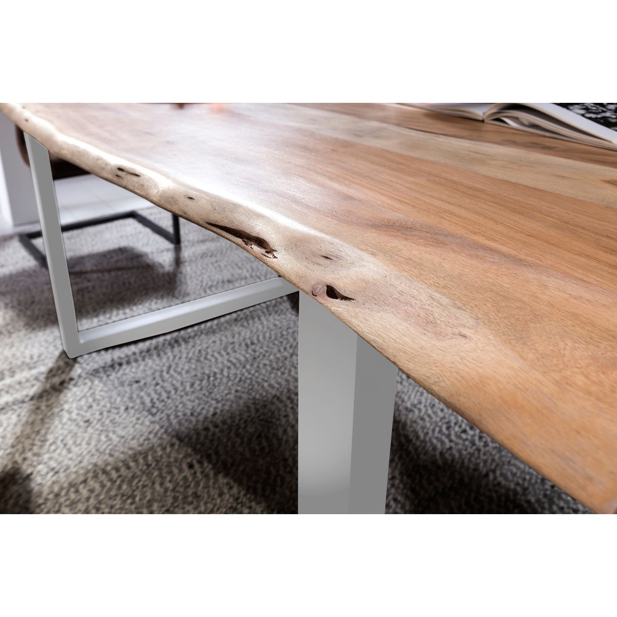 Tafel 180x100 cm natuurlijk acacia