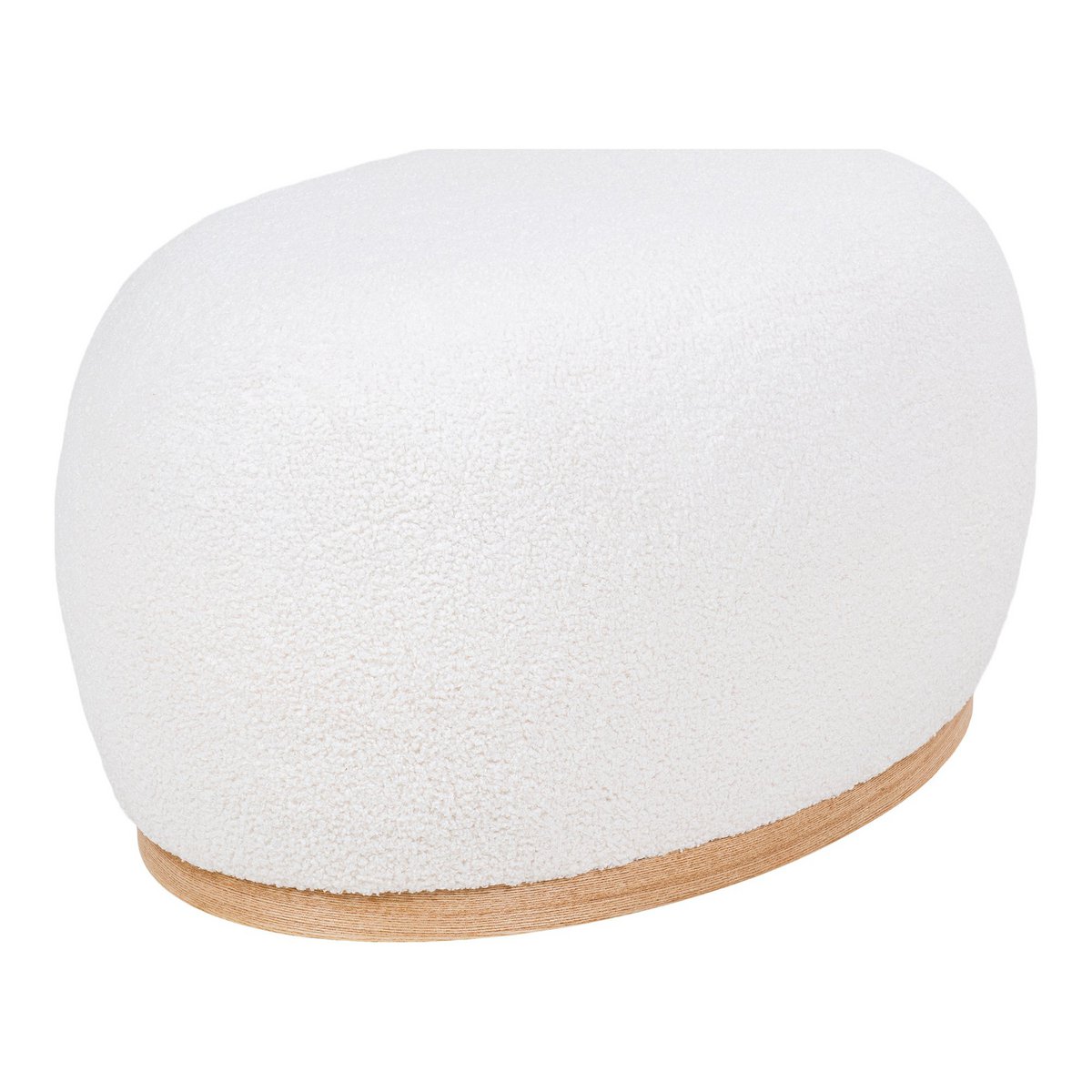 Manhattan Pouf - White, 88.5x54.5x36 cm