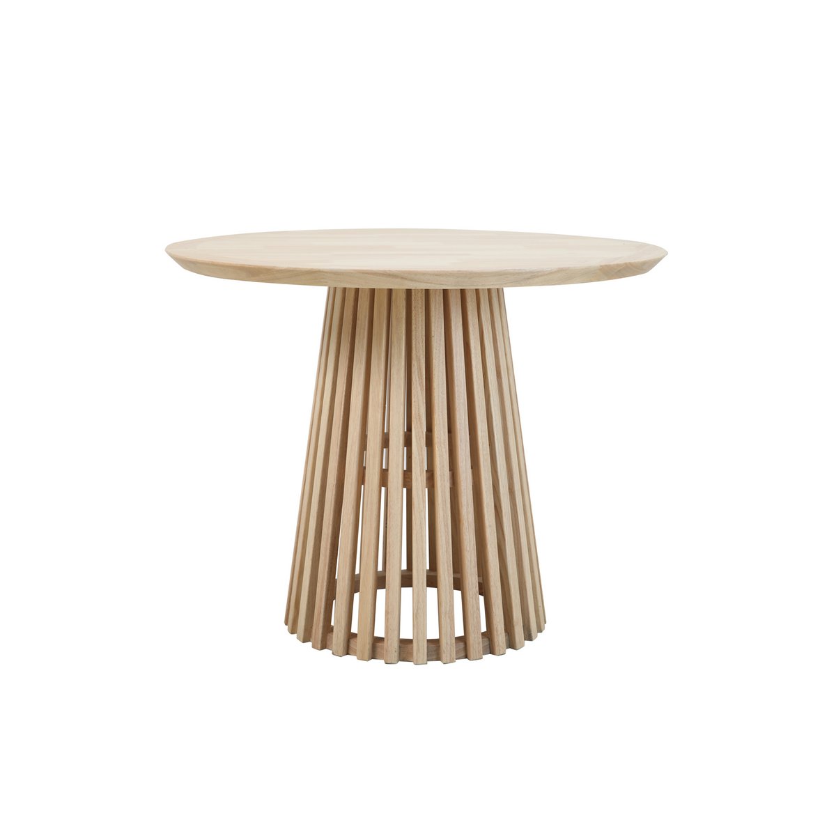 Round dining table with column frame