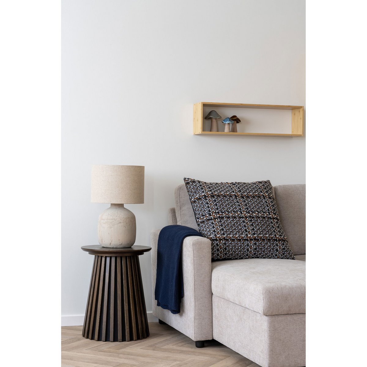 Keramische Tafellamp Lichtbruin 150cm Snoer