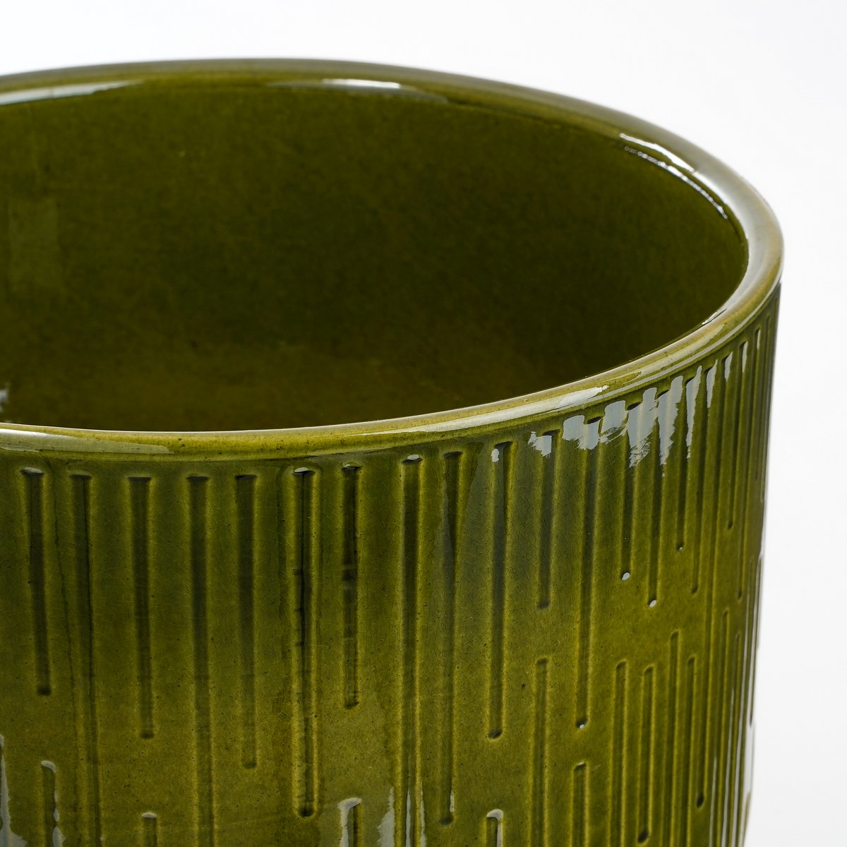 Flowerpot Terracotta Dark Green H23 x Ø26 cm