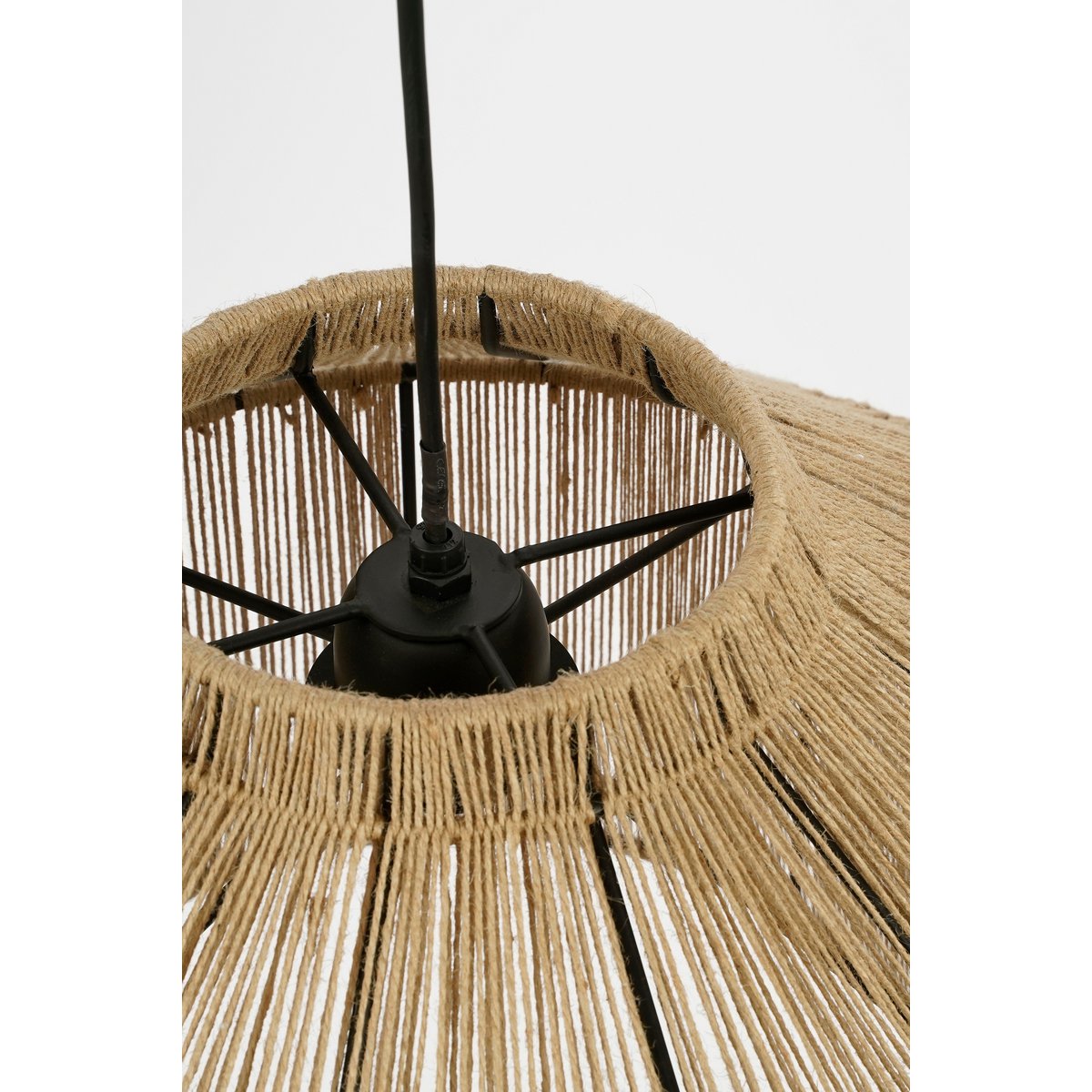 Elsa Hanglamp - Jute - Lichtbruin - H28 x Ø50 cm