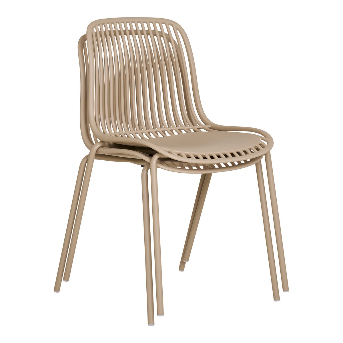 Branson garden chair sand stackable 55x46.5x82 cm set of 4