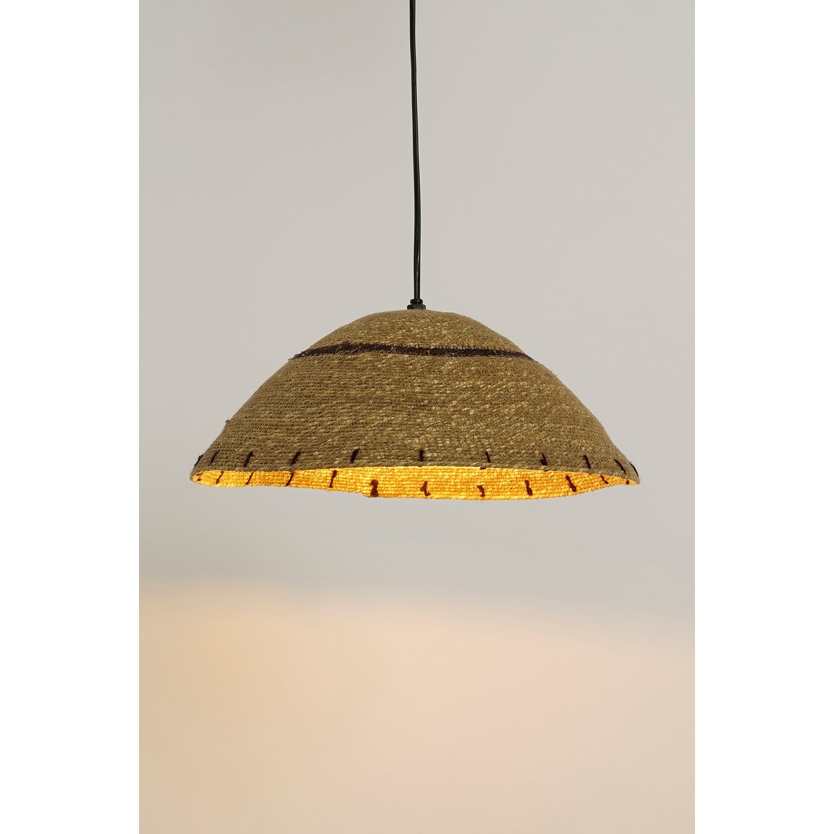 Hanglamp Jute Lichtbruin - H16 x Ø36 cm