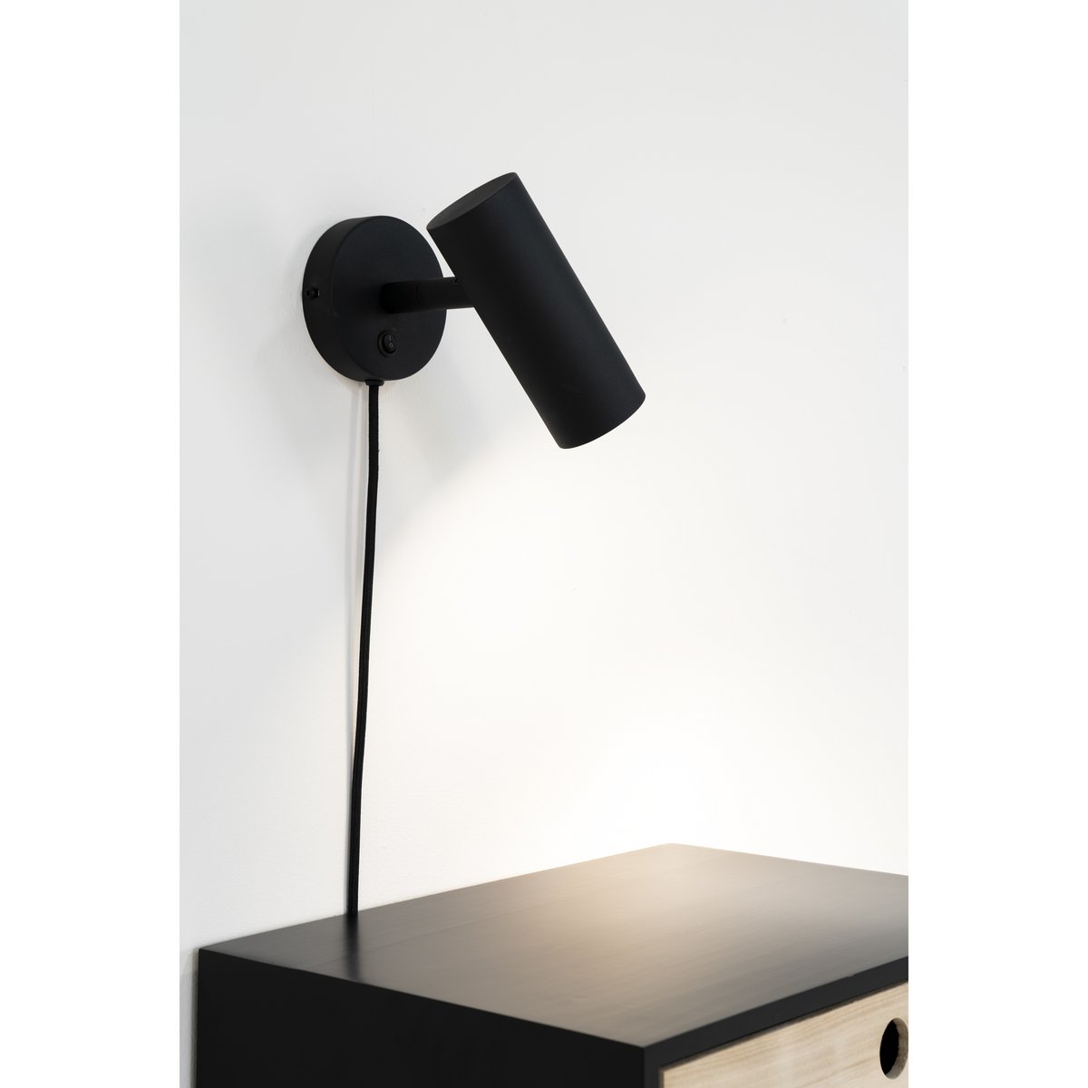 Paris Wandlamp - Staal, Zwart - 15x10x22 cm
