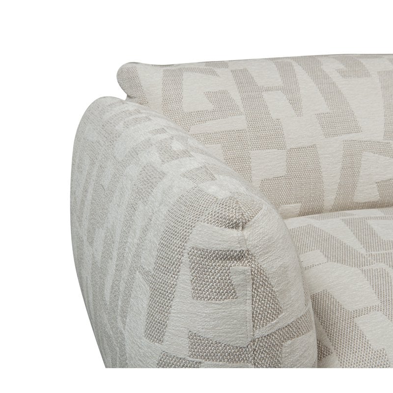 Bank Amsterdam 6-Zits Hoekbank + Ottoman Wit