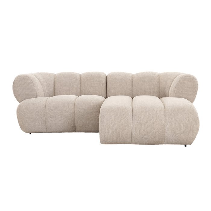 Bank 2,5-zits Rechter Lounge Beige