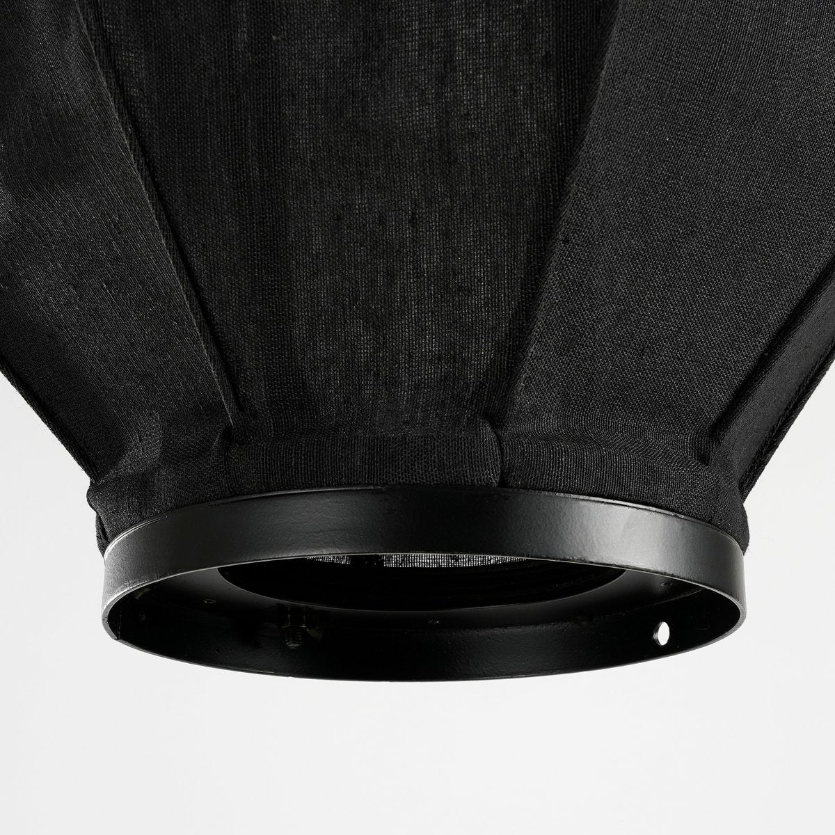 Pego Pendant Lamp - H73 x Ø54 cm - Linen - Black