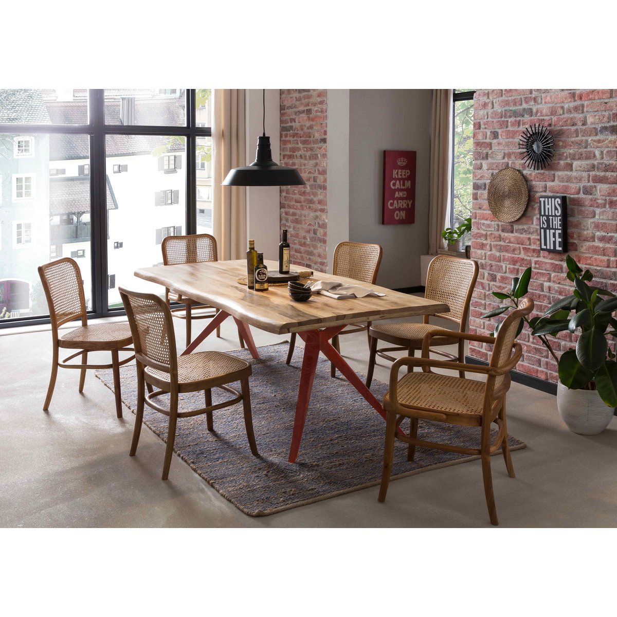 Mango wood dining table 180x90 cm