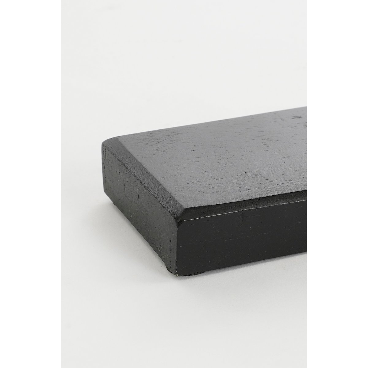 Ornament op Voet - Mangohout Zwart - 38 cm