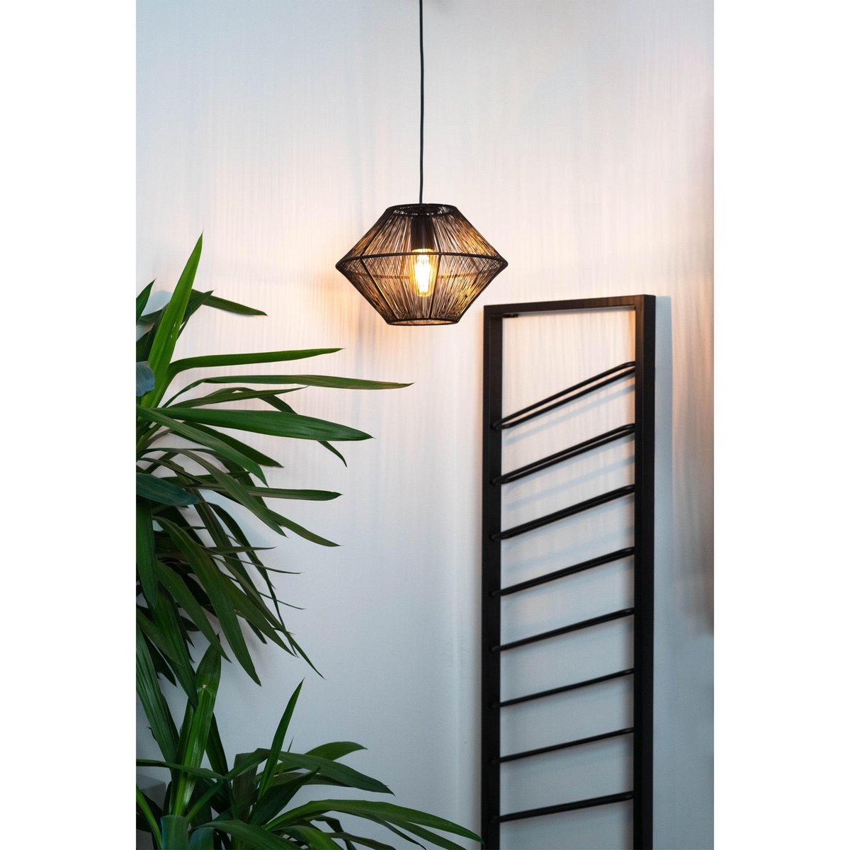 Hanglamp mat zwart Ø30x20cm