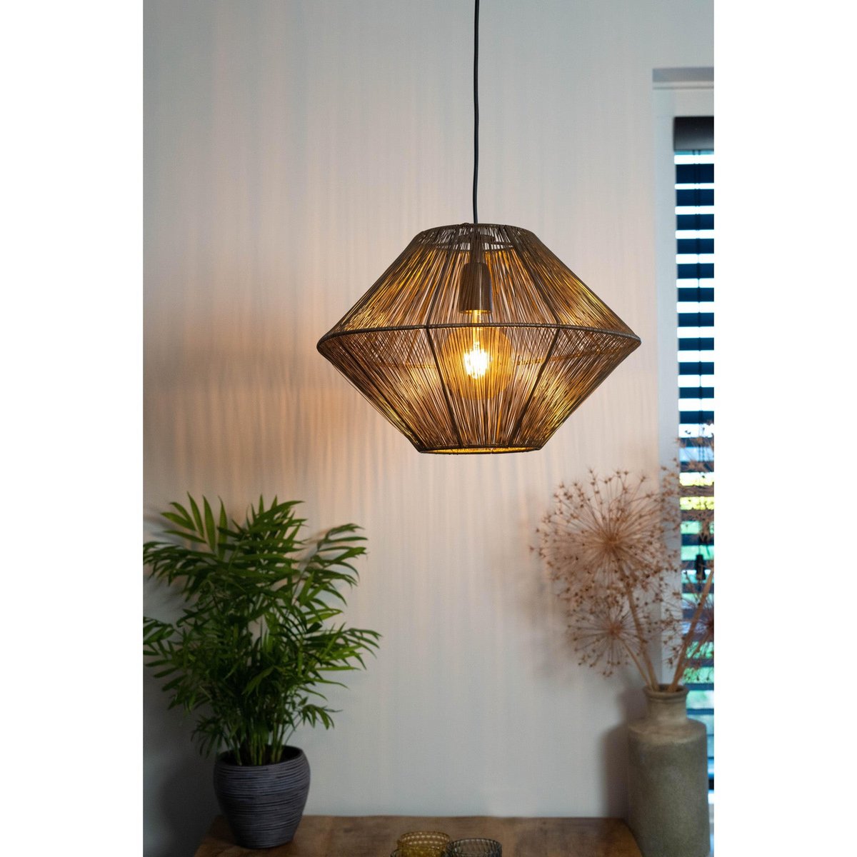 Hanglamp Antiek Brons Ø50x34cm