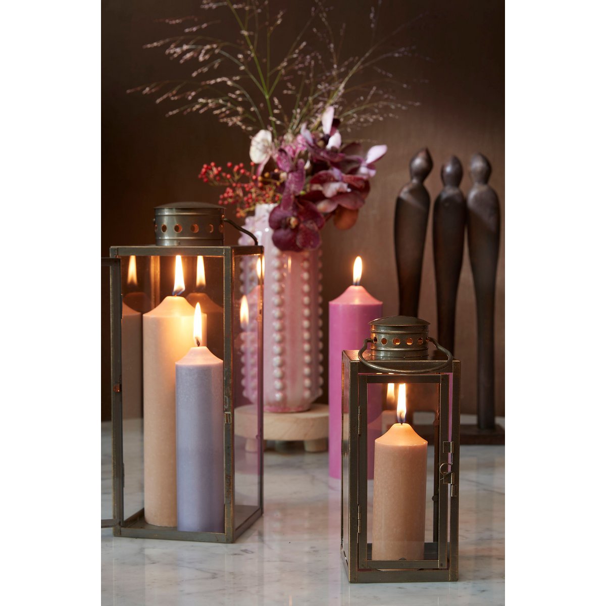 Keramieken Vaas Roze - H30 x Ø11 cm