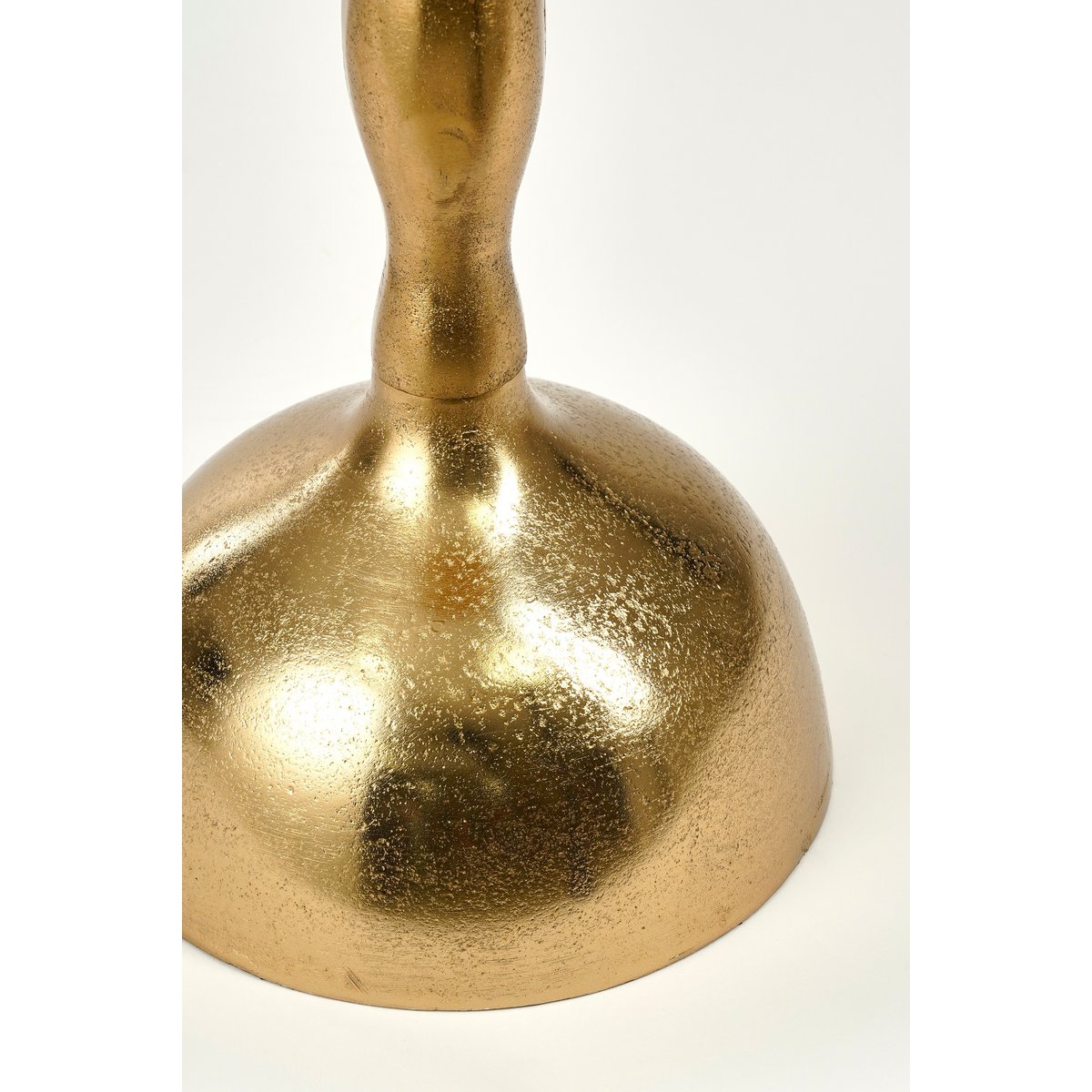 Bijzettafel Gerecycled Aluminium Goud Ø25xH66cm