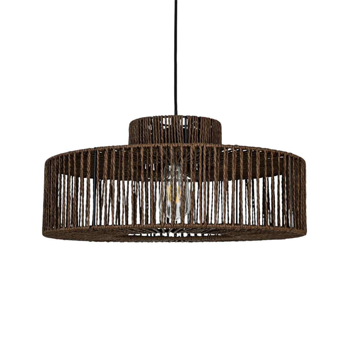 Hanglamp Walnoot Bruin Ø55x24cm