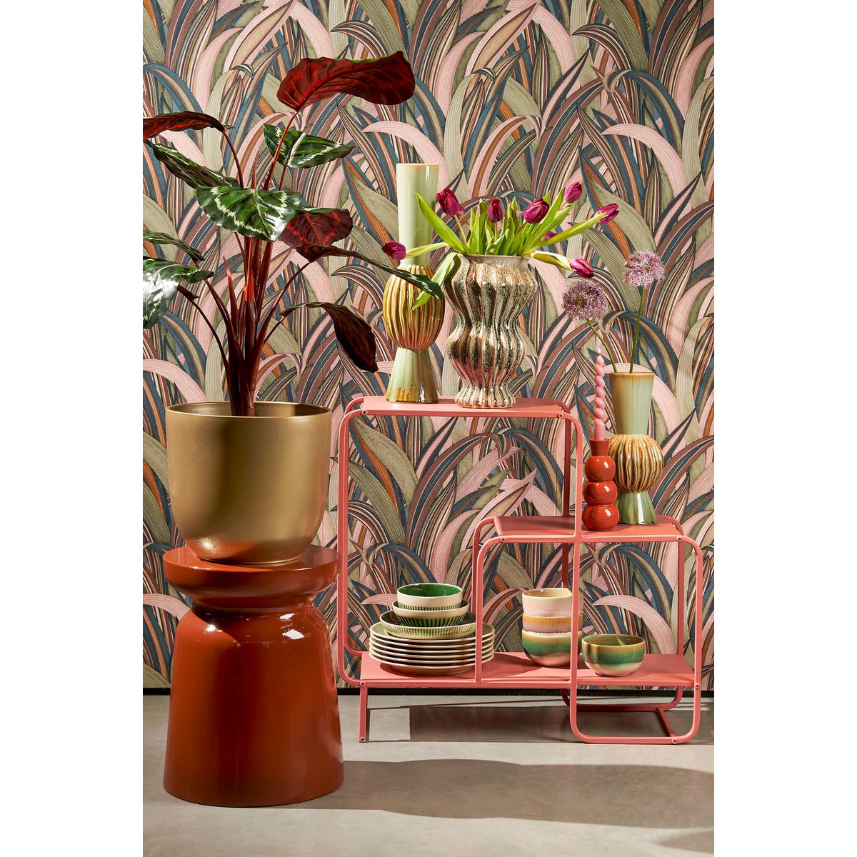 Keramieken Vaas Groen - H32 x Ø21 cm