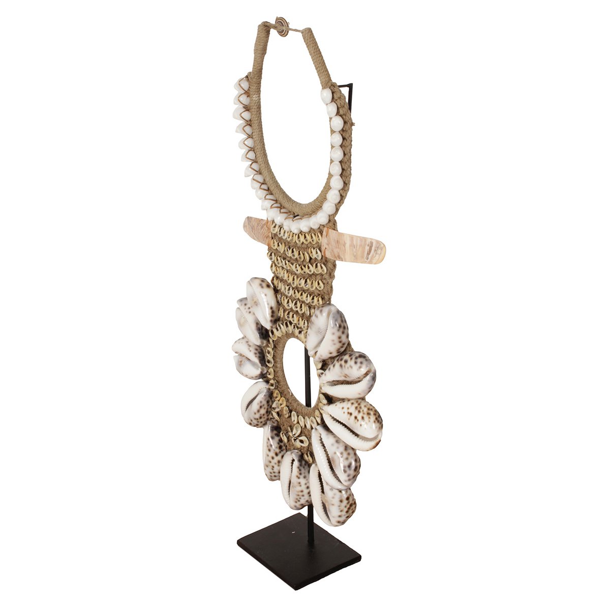 Handgemaakte Shell Ketting op Metalen Standaard