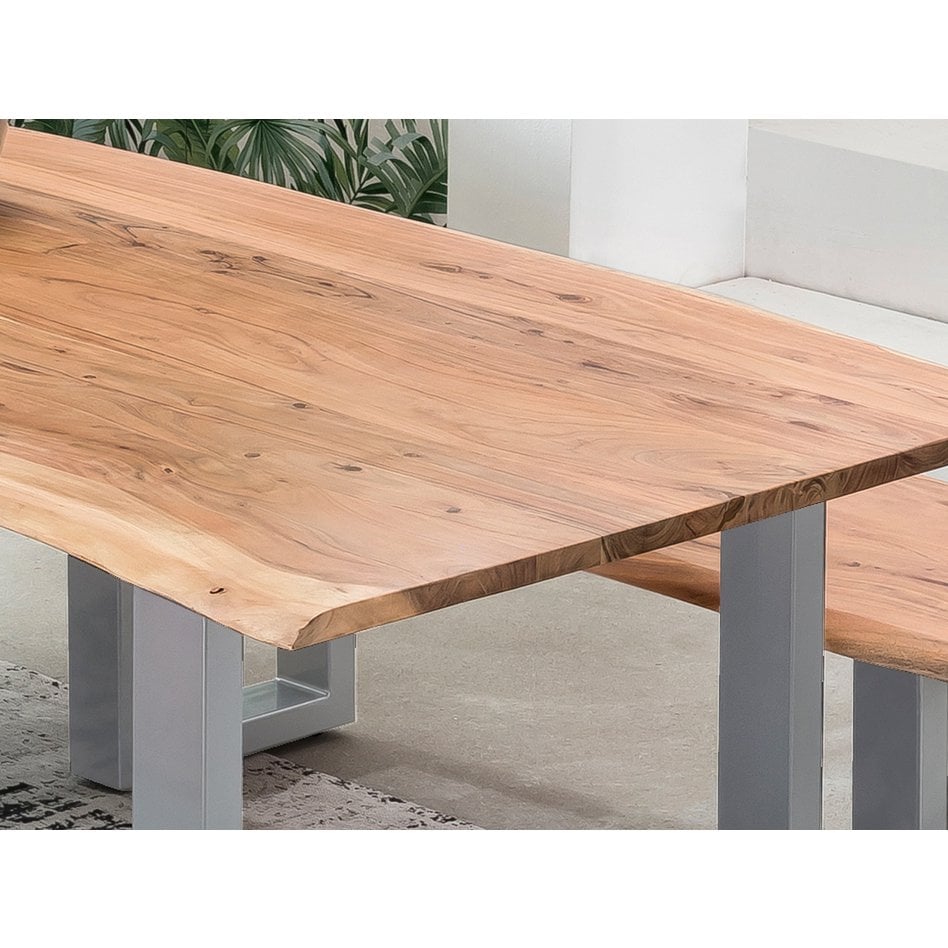 Tafel van natuurlijk acacia 200x100 cm