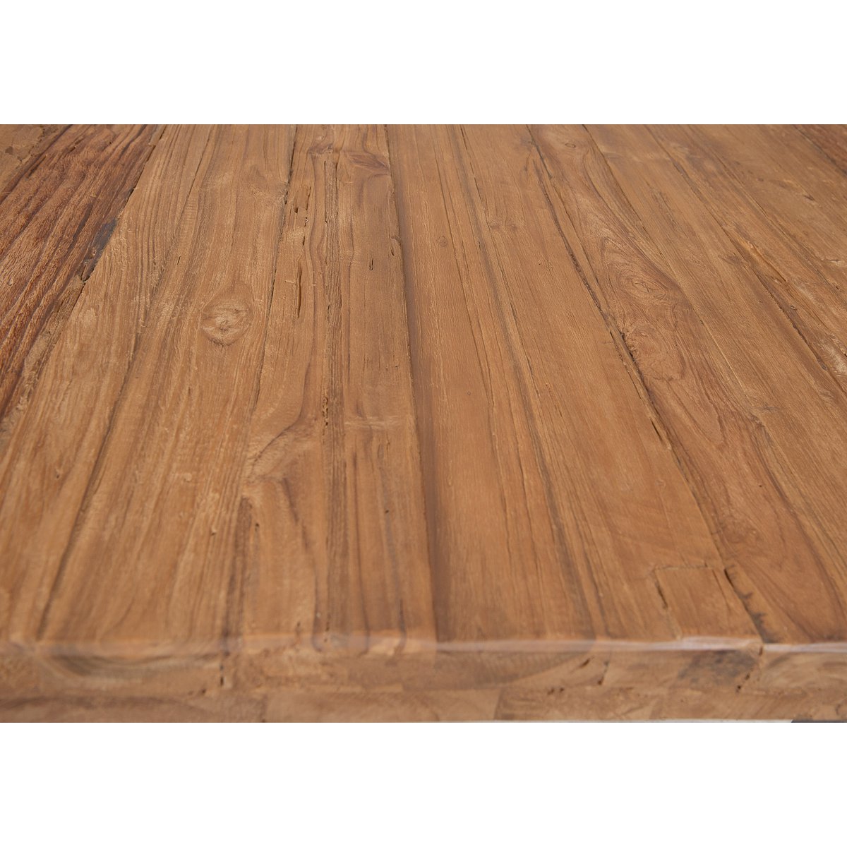 Dining table with iron frame 220x100 cm