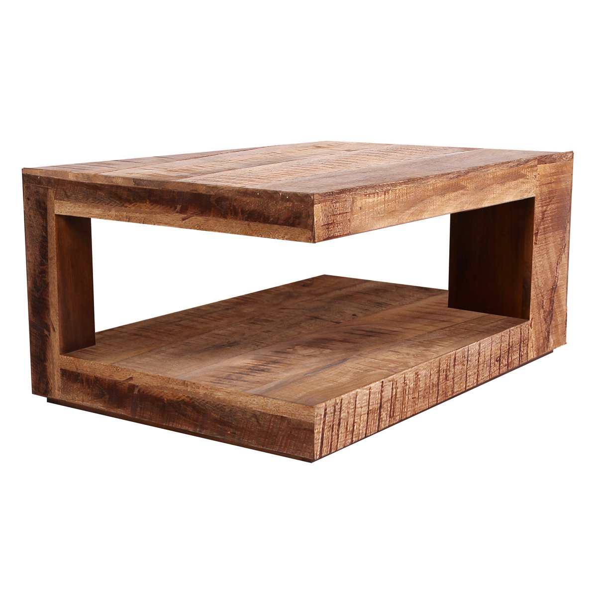 Mango Wood Coffee Table with Storage Space