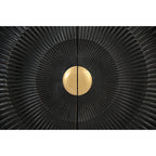 Compact Sideboard Mango Wood Black 75x90cm