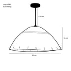 Hanglamp Jute Lichtbruin - H16 x Ø36 cm