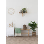 Green Carmel Plaid 130x170 cm Wool Mix