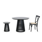 Round Side Table Black