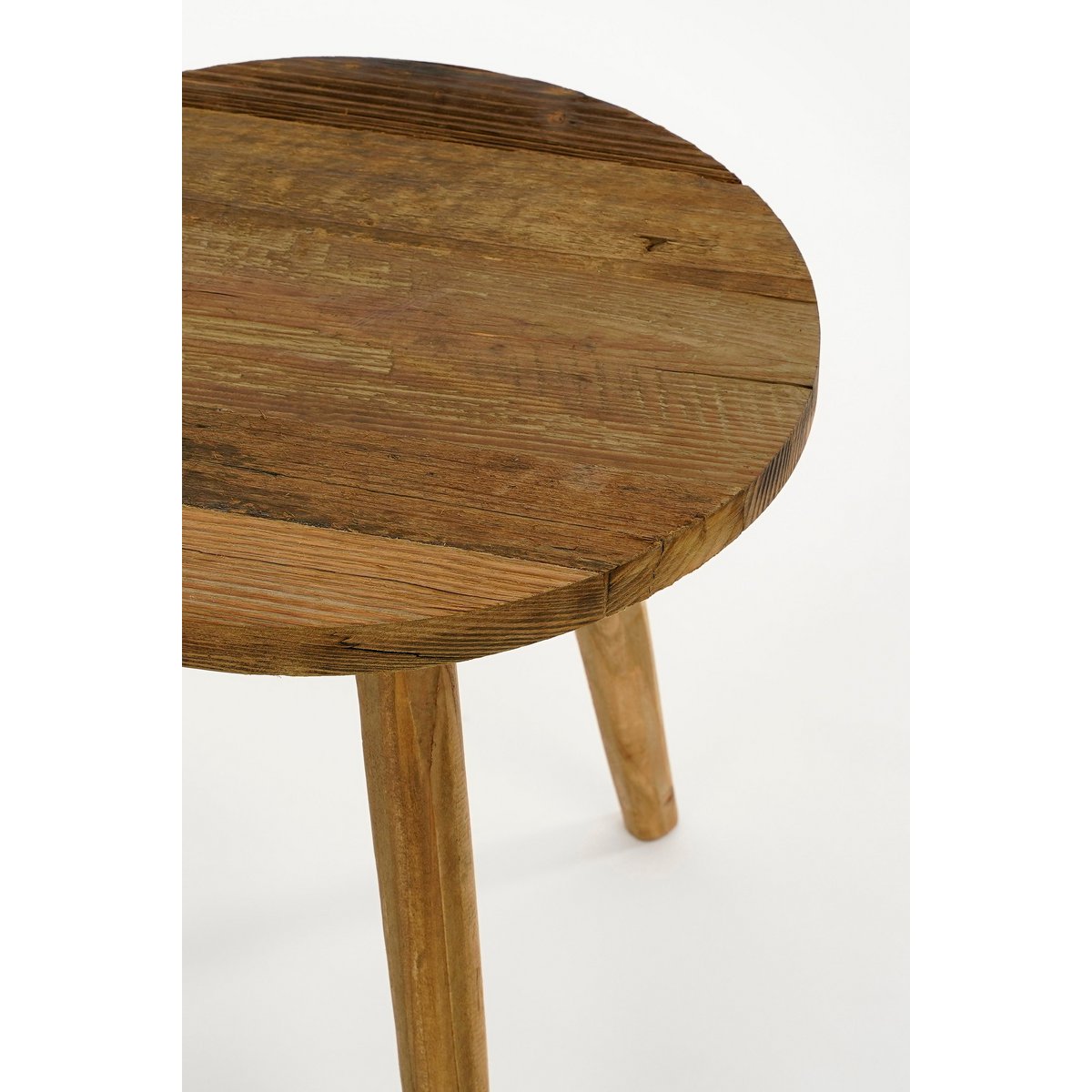 Bold Bijzettafel Gerecycled Hout Ø26xH28cm Bruin