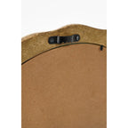 Nick Wall Mirror - Mango Wood - Dark Brown