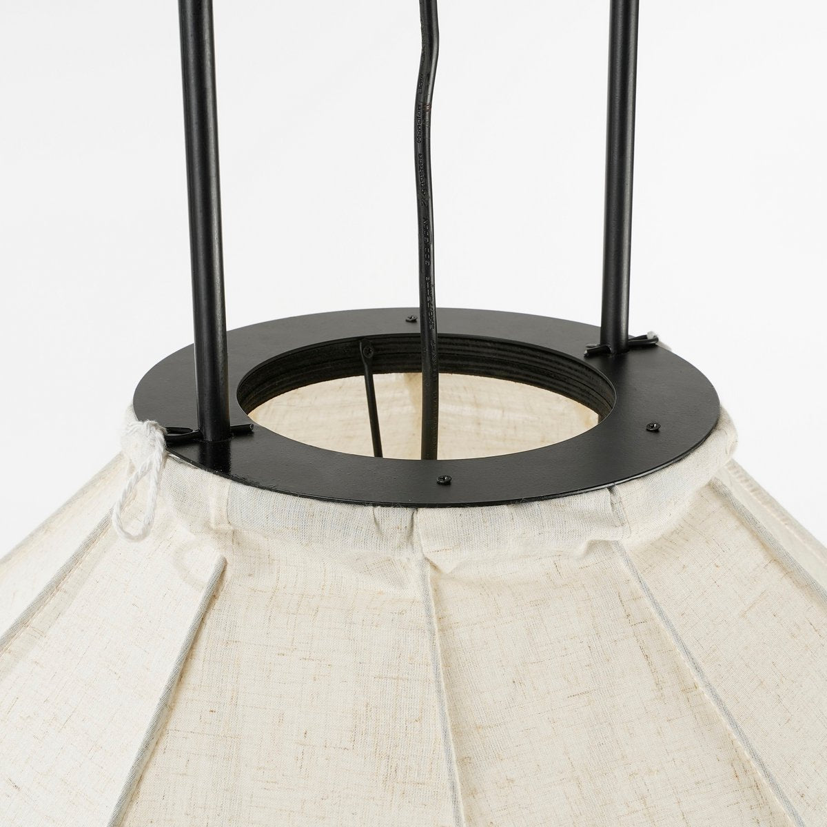 Pego Hanglamp Linnen Off White - H94 x Ø70 cm