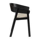 Edo houten fauteuils in zwart (Set van 2)