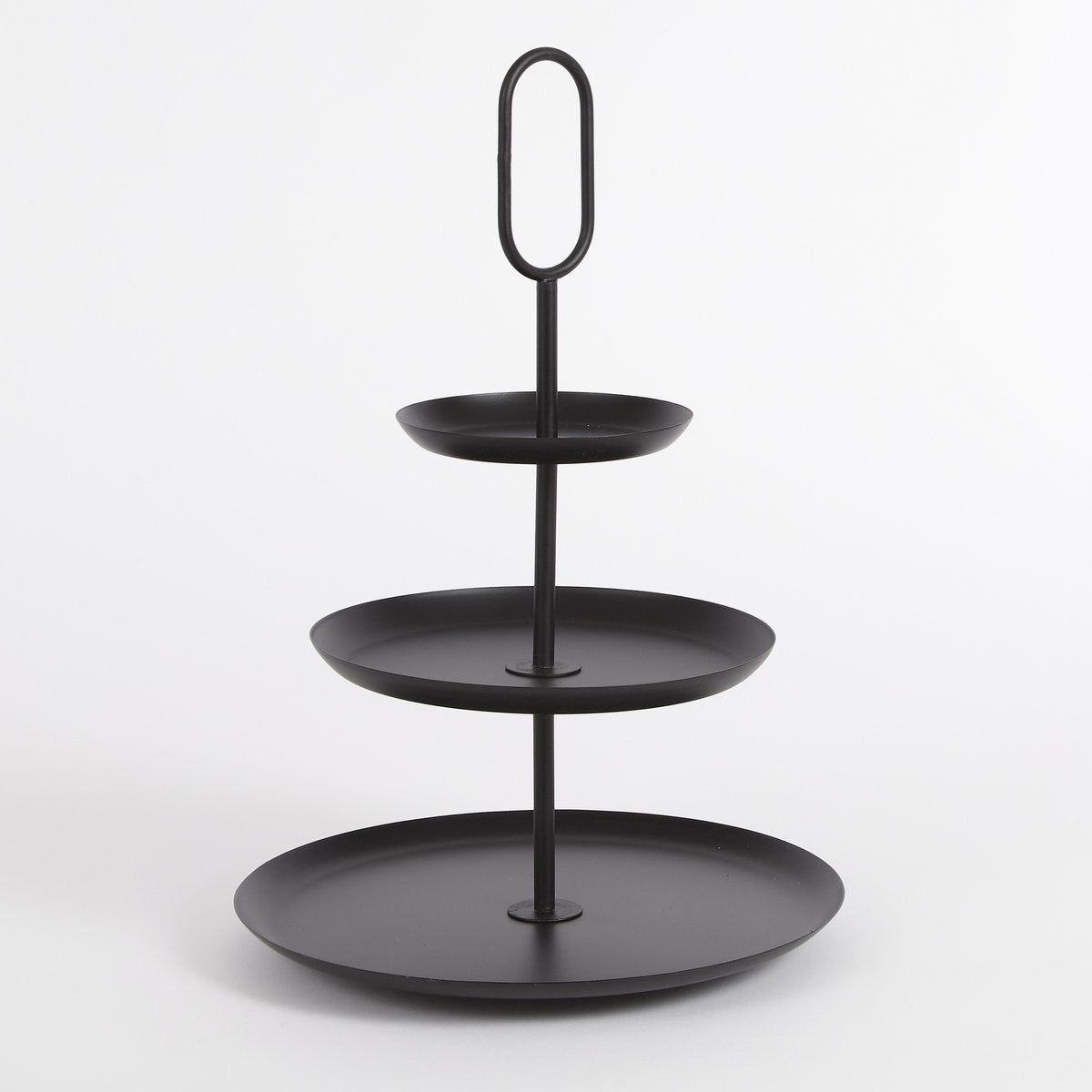 Rama Etagère 3 Laags - Metaal - Zwart - H55 x Ø38 cm