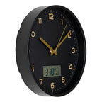 Amiens Wall Clock Black Ø25cm Plastic and Glass