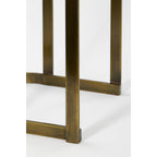 Kevin Bijzettafel Set van 2 - Metaal Goud - L54 x B34 x H56 cm