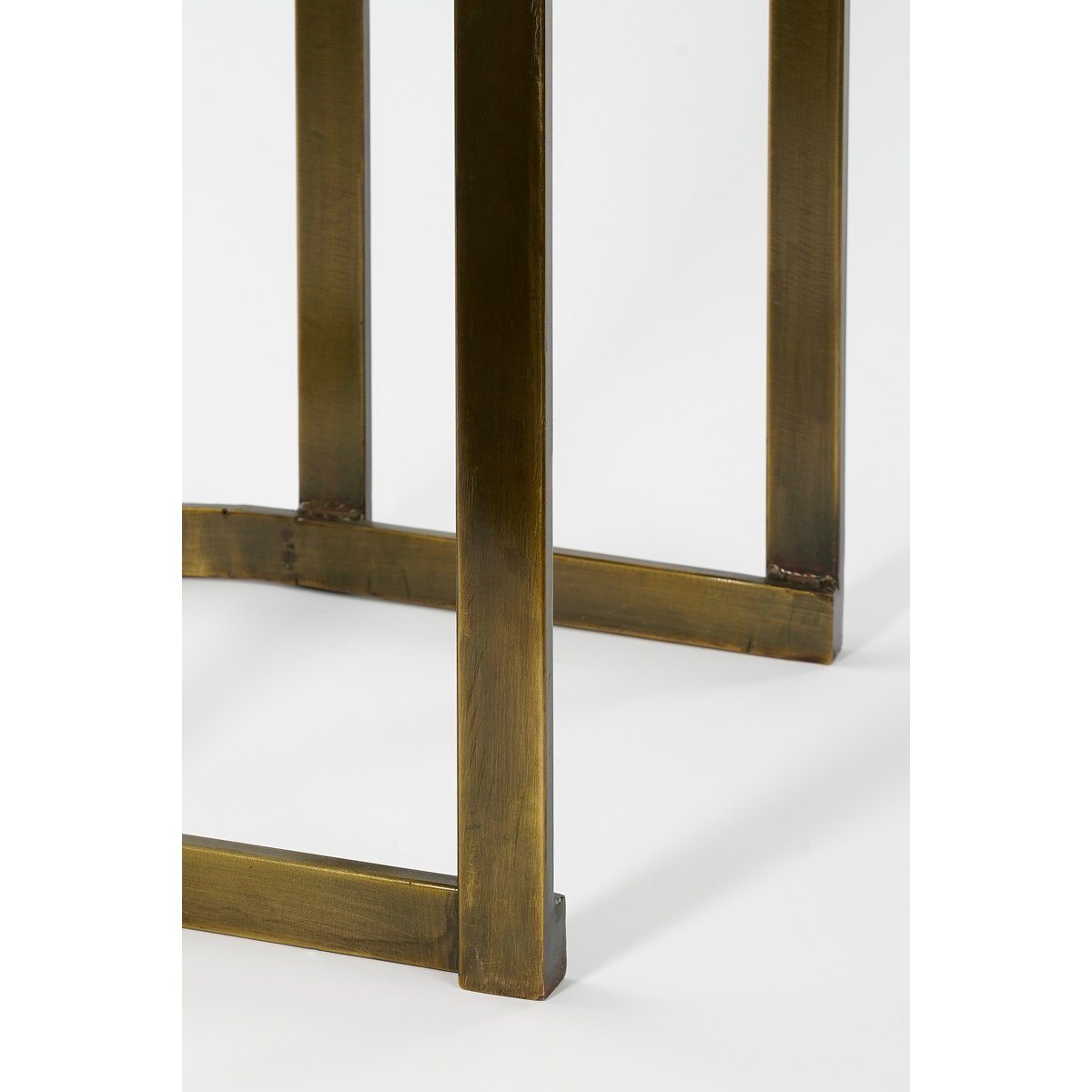 Kevin Bijzettafel Set van 2 - Metaal Goud - L54 x B34 x H56 cm